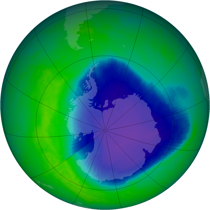 Ozone Map 2001-11-15
